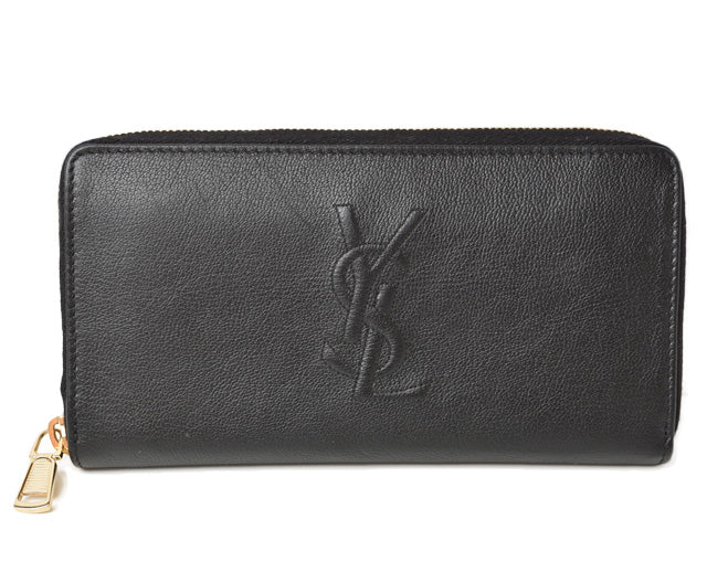Saint Laurent- Paris Wallet Long Wallet Zipper Black