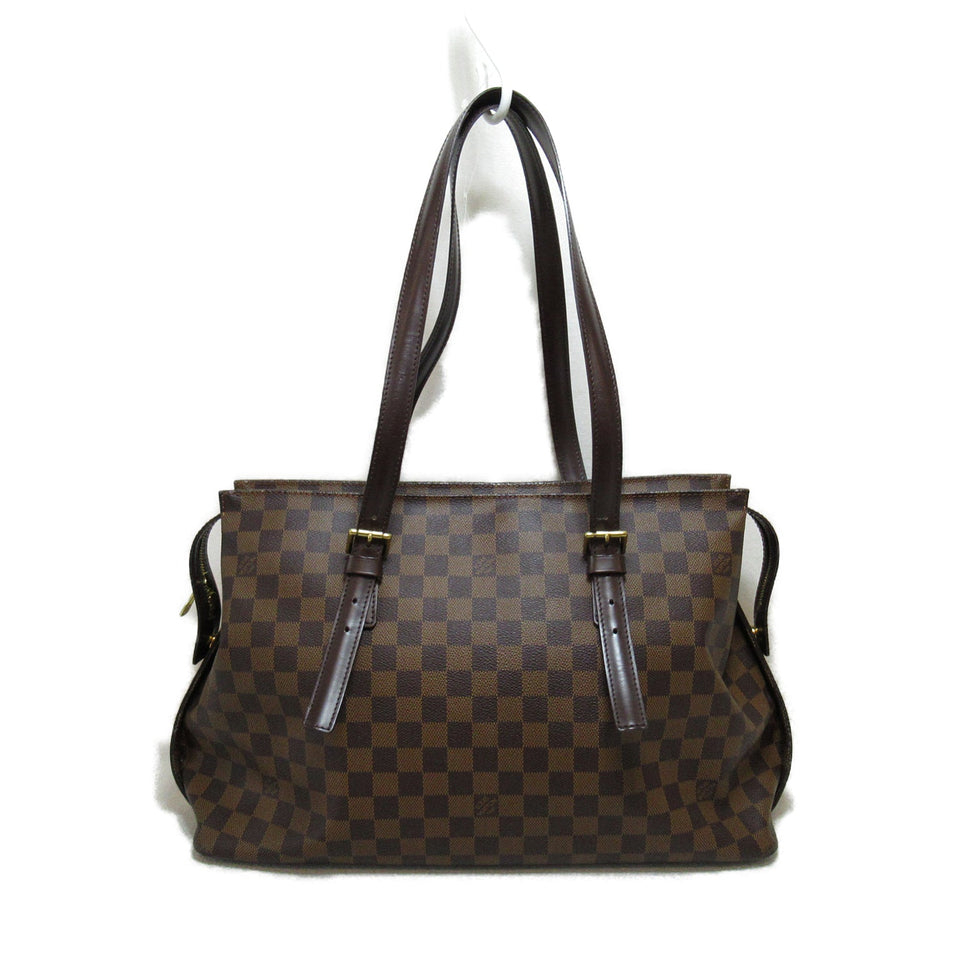 Louis Vuitton Chelsea Tote Bag Canvas Damier Ebene