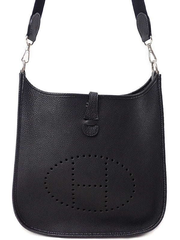 Hermes Evelyn PM Shoulder Bag Black
