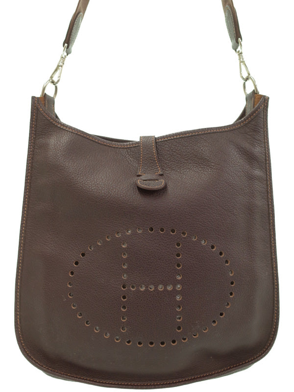 Hermes Evelyn GM Shoulder Bag Brown