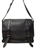 Hermes Steve Buzas Engraved Shoulder Bag Black