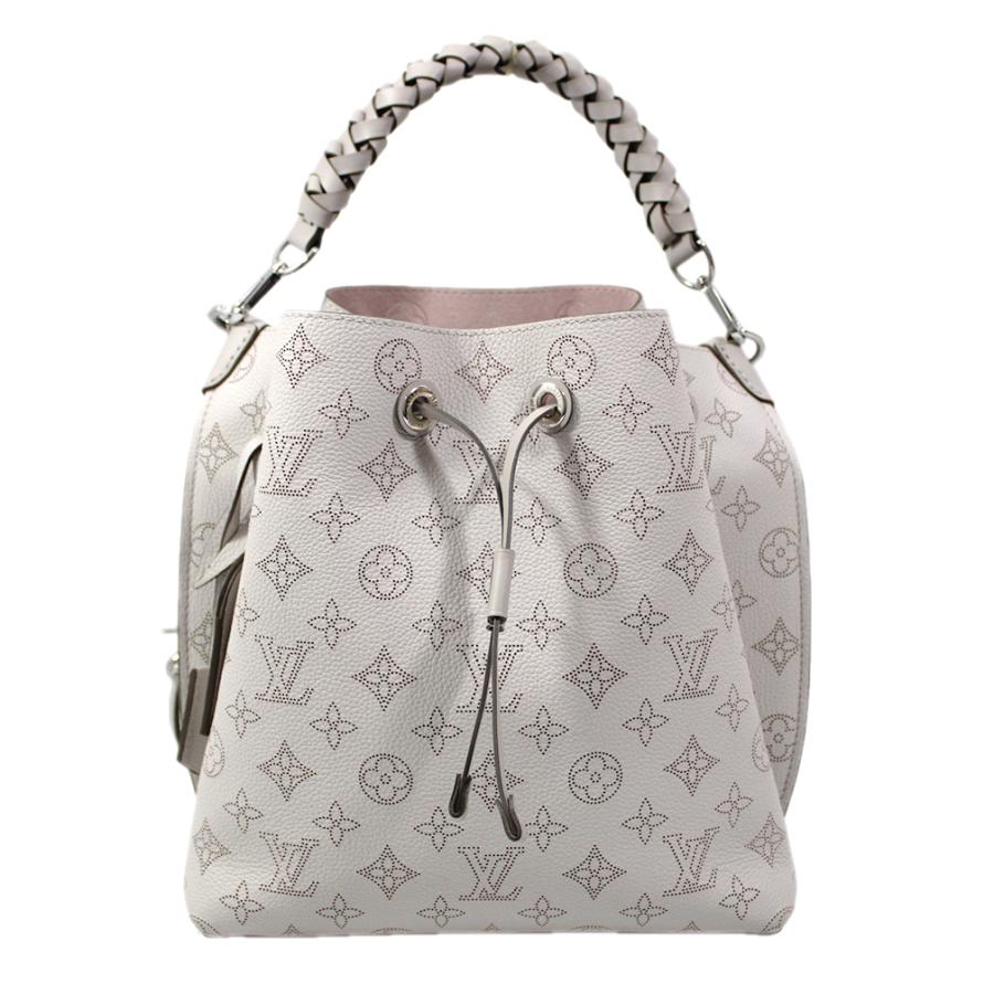 Louis Vuitton Mahina Mulia Shoulder Bag White Silver Hardware