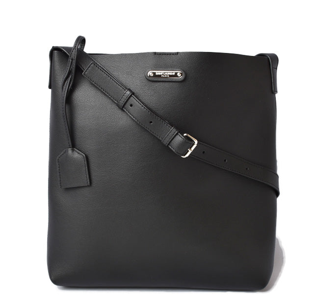 Saint Laurent- Shoulder Bag Crossbody Messenger Leather Black Saint Laurent