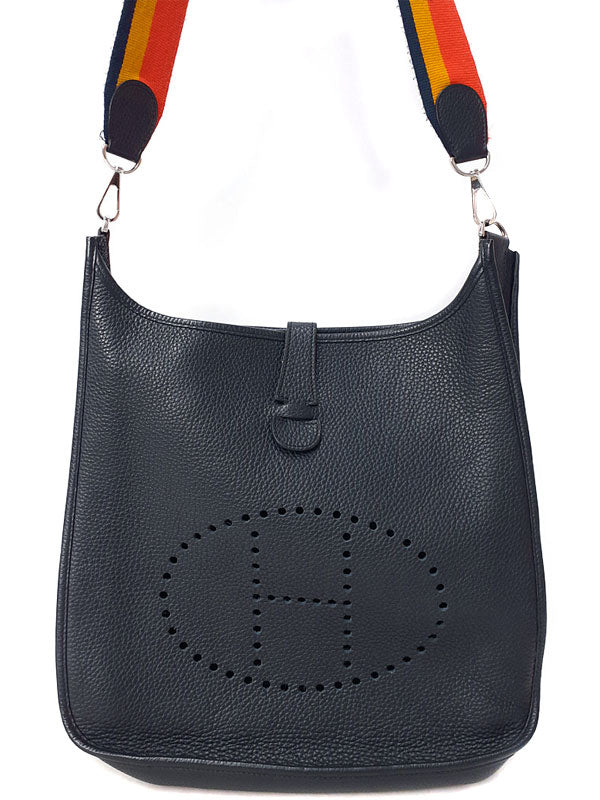 Hermes Evelyn GM 3 Trois Amazon Shoulder Bag Black