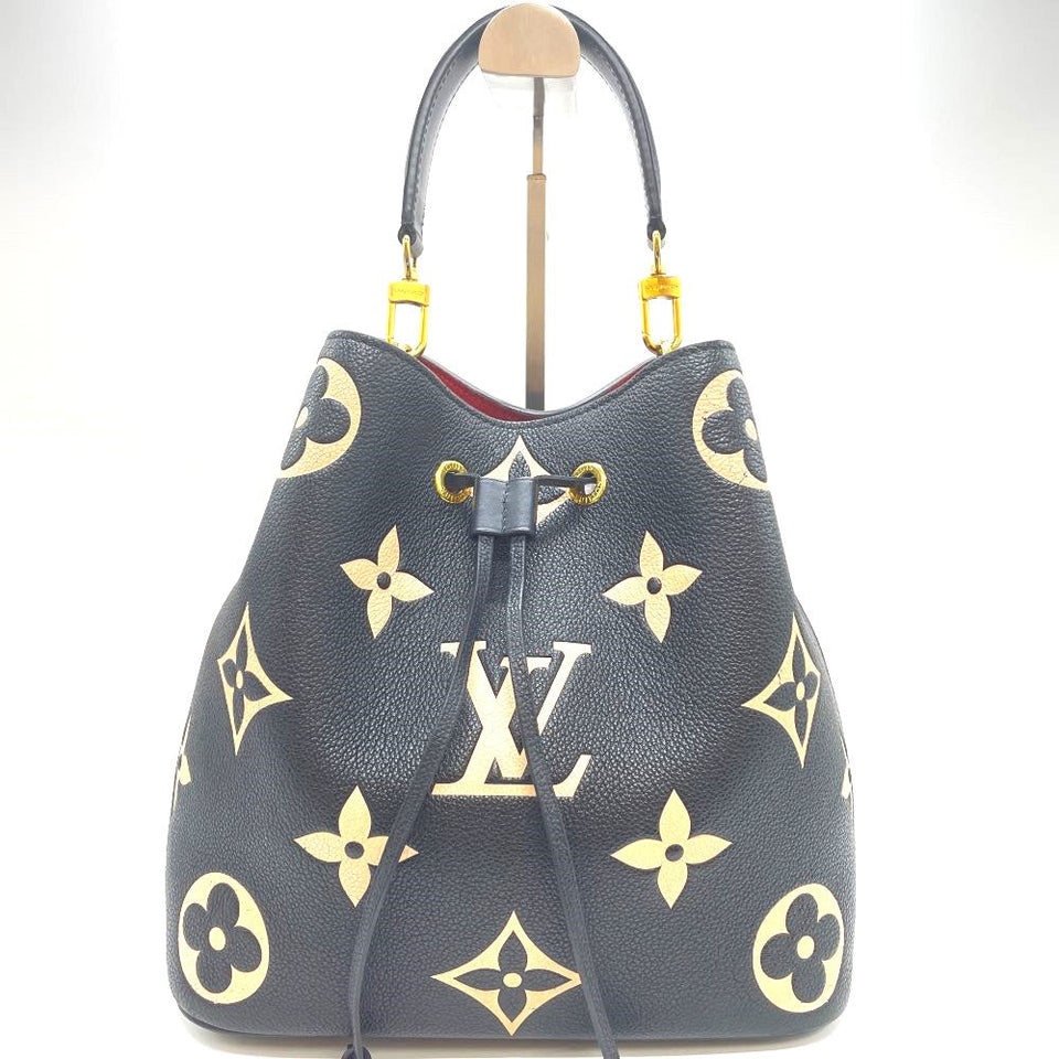 Louis Vuitton Neonoe MM Monogram Amplant Bicolor Handbag Black