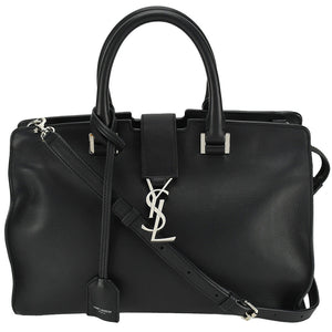 Saint Laurent- Small Cabas Handbag 2way Monogram Black