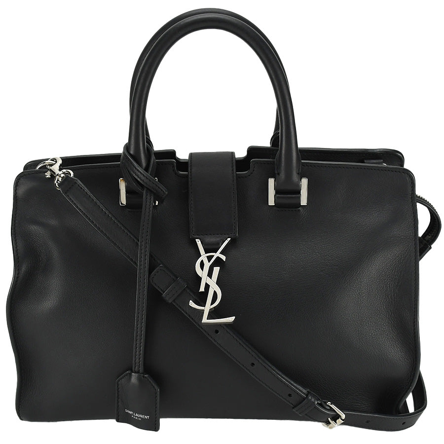 Saint Laurent- Small Cabas Handbag 2way Monogram Black