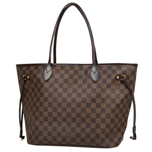 Louis Vuitton Neverfull MM Shoulder Bag Damier Brown
