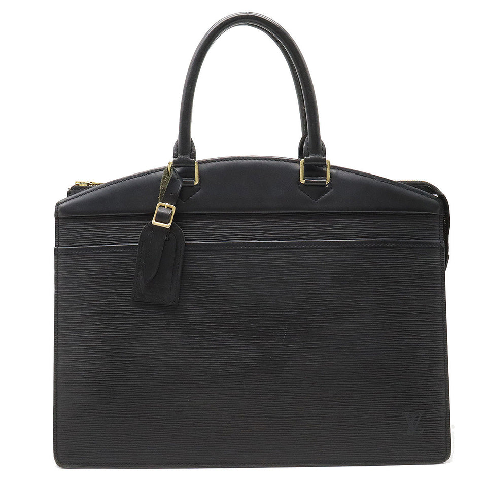 Louis Vuitton Epi Riviera Handbag Noir Black Gold Hardware