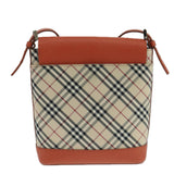 Burberry Nova Check Beige Canvas Shoulder Bag ( )
