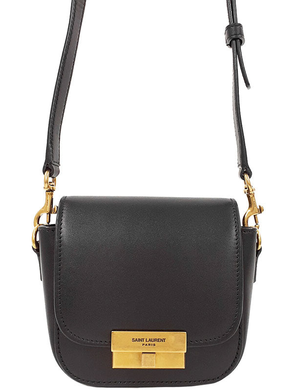 Saint Laurent- Paris Betty Leather Shoulder Bag Black