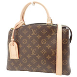 Louis Vuitton Monogram Petit Palais PM Handbag 2way Crossbody Canvas Brown