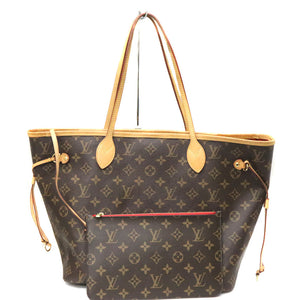 Louis Vuitton Neverfull MM Tote Bag Monogram Brown