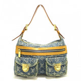 Louis Vuitton Baggy PM Shoulder Bag Blue Denim Leather