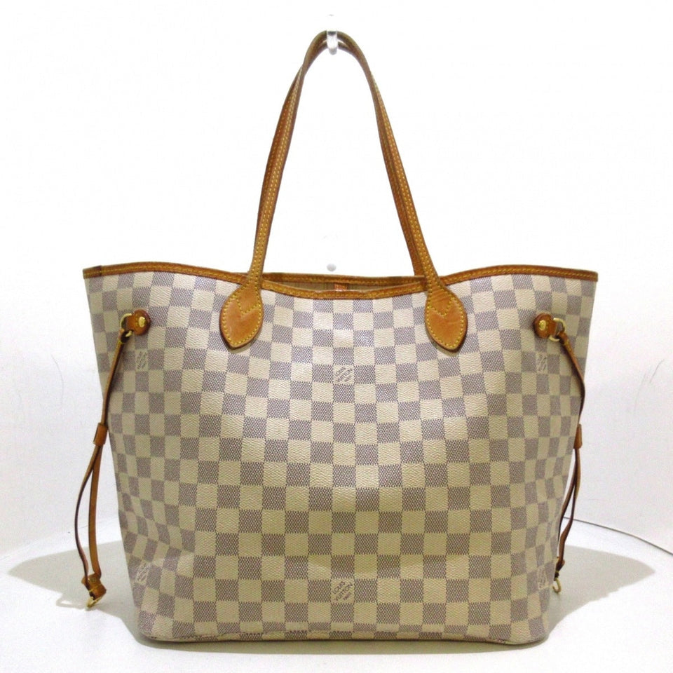 Louis Vuitton Neverfull MM Tote Bag Azure Damier Canvas