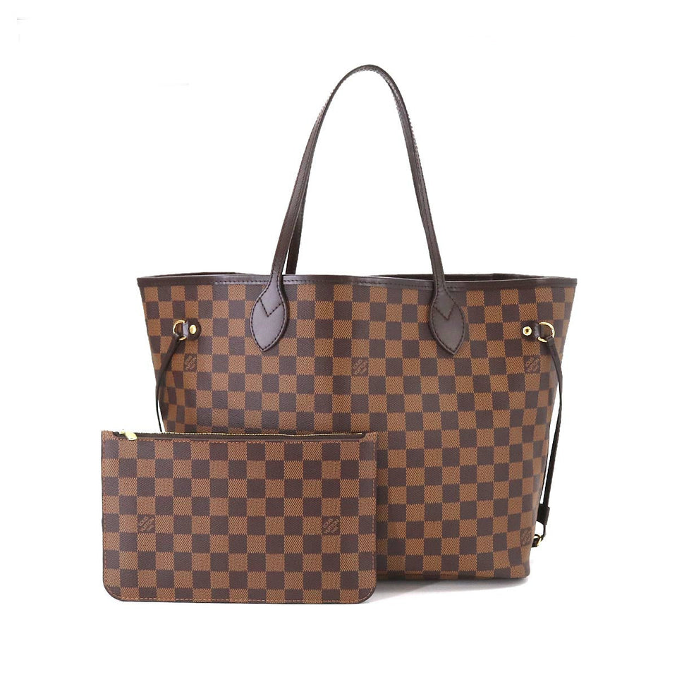 Louis Vuitton Damier Neverfull MM Tote Bag Ebene Cerise