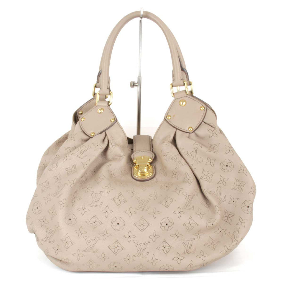 Louis Vuitton XL Shoulder Bag Monogram Mahina Beige