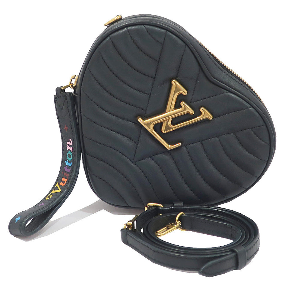 Louis Vuitton Heart Bag New Wave Calf Leather 2way Clutch