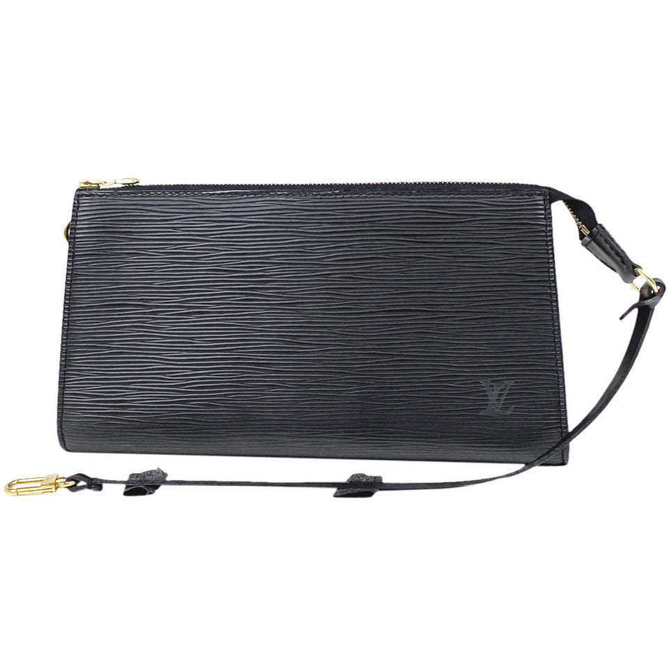 Louis Vuitton Pochette Accessoires Handbag Accessory Pouch Epi Noir