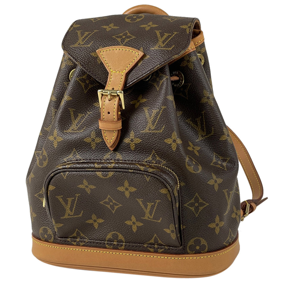 Louis Vuitton Montsouris Backpack Daypack Rucksack Monogram Brown