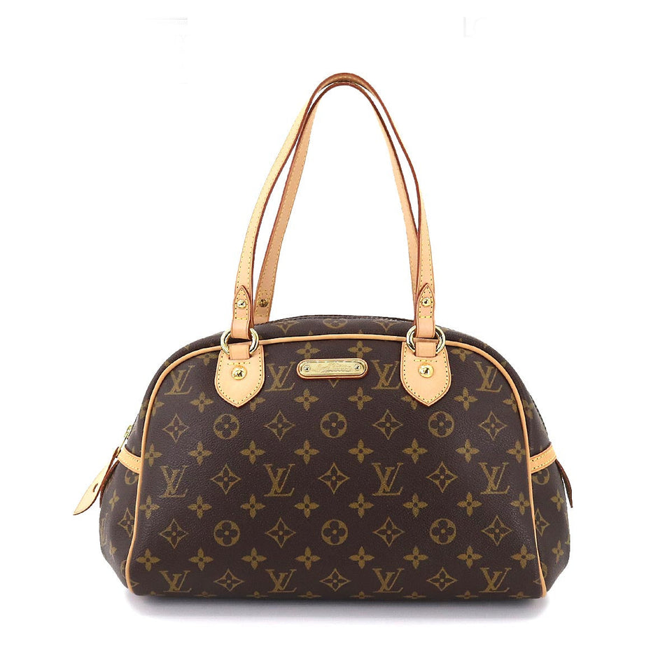 Louis Vuitton Monogram Montorgueil PM Hand Bag Brown