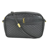 Saint Laurent- Shoulder Bag Leather Black Gold