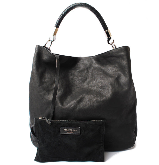 Saint Laurent- Shoulder Bag Sheepskin Black