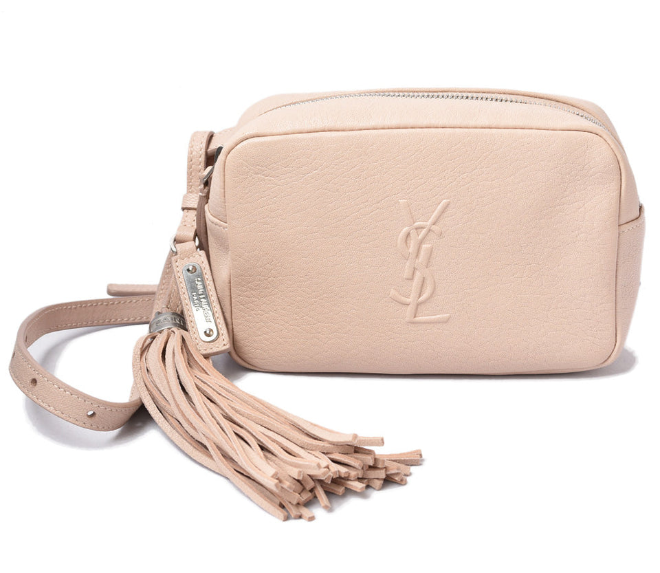 Saint Laurent- Belt Bag Shoulder Bag Leather Pink Beige
