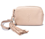 Saint Laurent- Belt Bag Shoulder Bag Leather Pink Beige