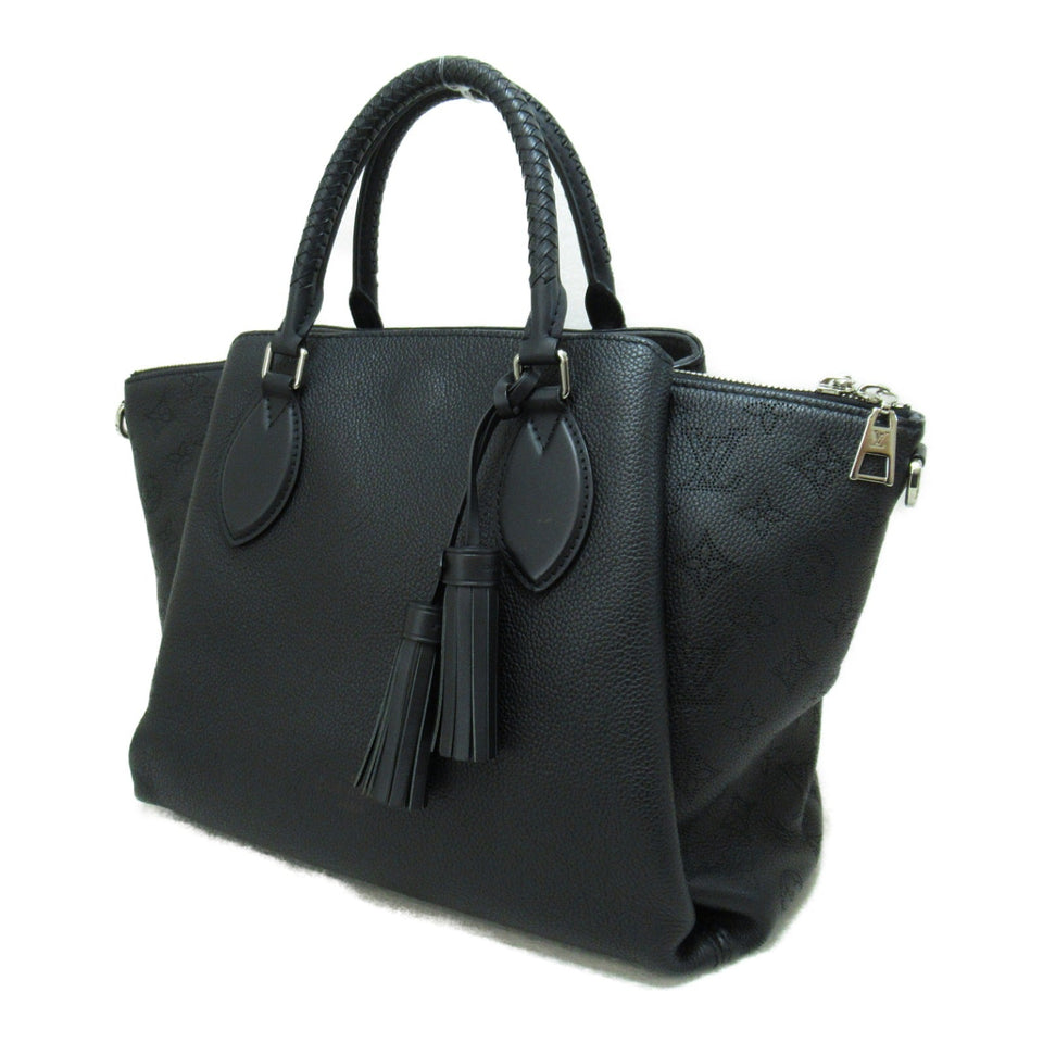 Louis Vuitton Haumea Tote Bag Leather Mahina Black
