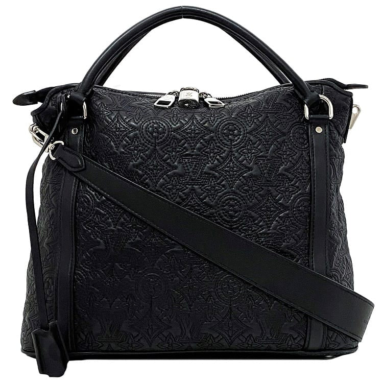 Louis Vuitton Ixia PM Black Silver Noir Monogram Shoulder Bag