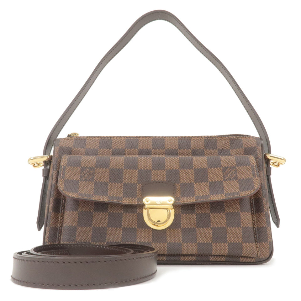 Louis Vuitton Damier Ravello GM Diagonal Shoulder Bag Damier Ebene