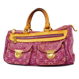 Louis Vuitton Handbag Monogram Denim Neo Speedy Fuchsia