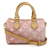 Louis Vuitton Monogram Denim Nano Speedy Handbag Mini Bag
