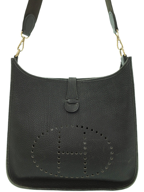 Hermes Evelyn GM Shoulder Bag Black