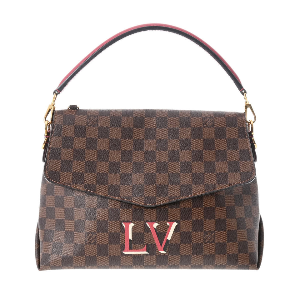 Louis Vuitton Damier Bobour MM Scarlet Damier Canvas 2way Bag A Rank