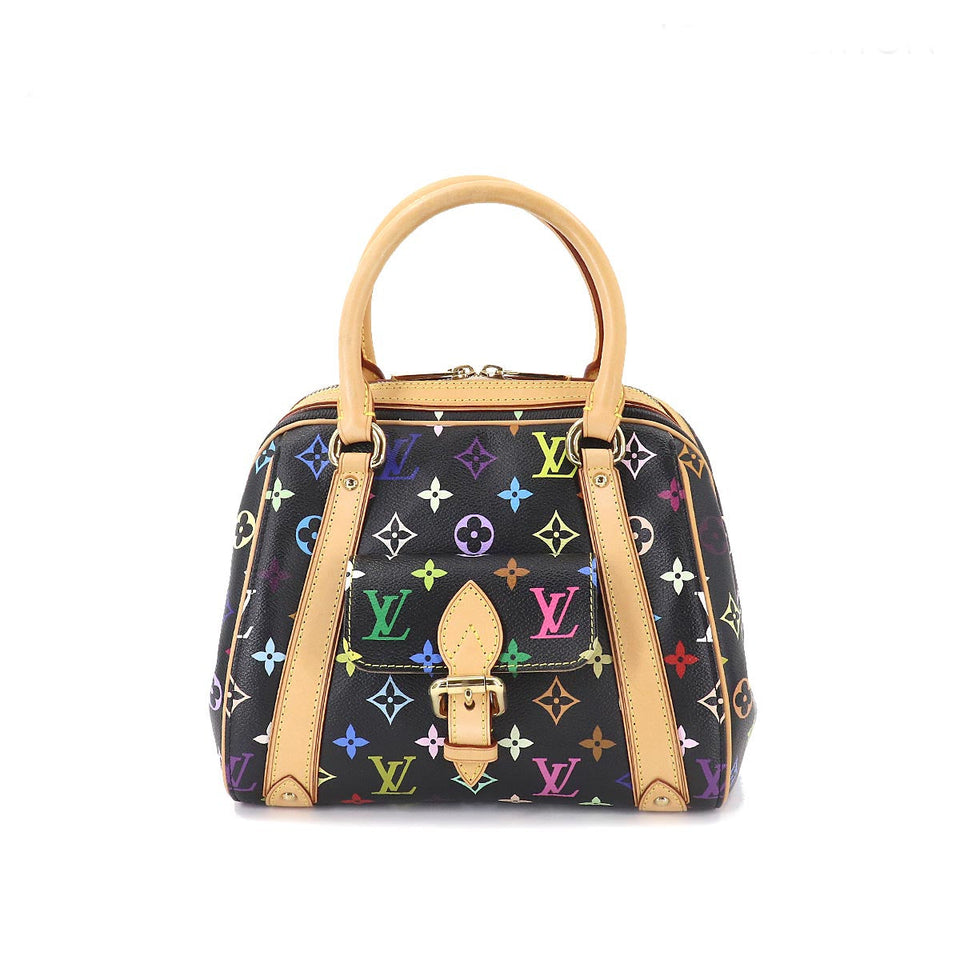 Louis Vuitton Monogram Multicolor Priscilla Hand Bag Noir