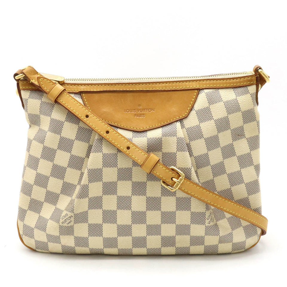 Louis Vuitton Damier Azur Siracusa PM Shoulder Bag Crossbody