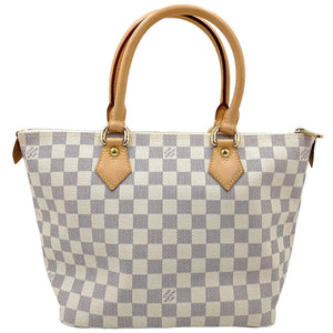 Louis Vuitton Tote Bag Damier Azur Saleya PM Handbag White Bag