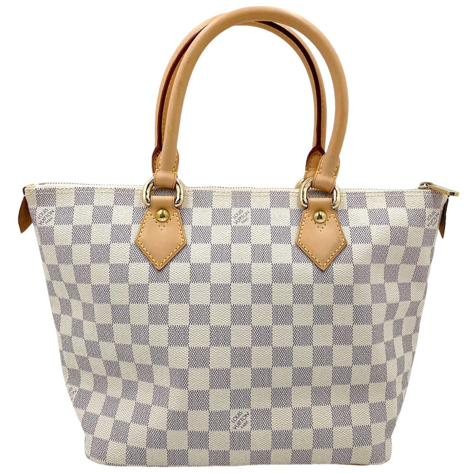 Louis Vuitton Tote Bag Damier Azur Saleya PM Handbag White Bag