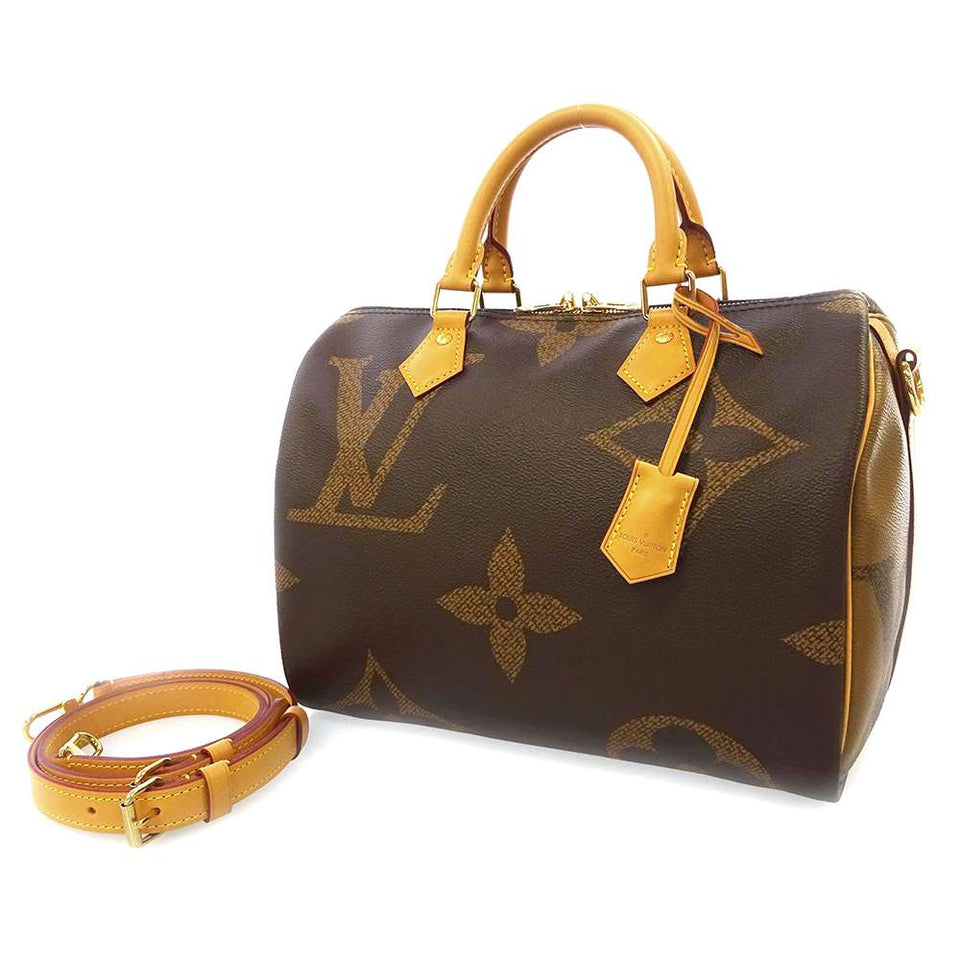 Louis Vuitton Handbag Monogram Giant Speedy Bandouliere 30 2way Black
