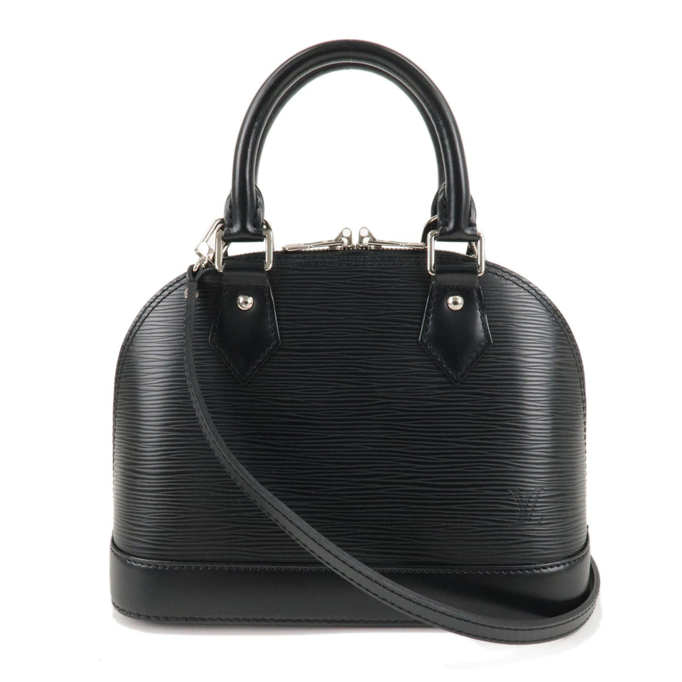 Louis Vuitton Epi Alma BB 2way Bag Handbag Shoulder Bag Noir Black