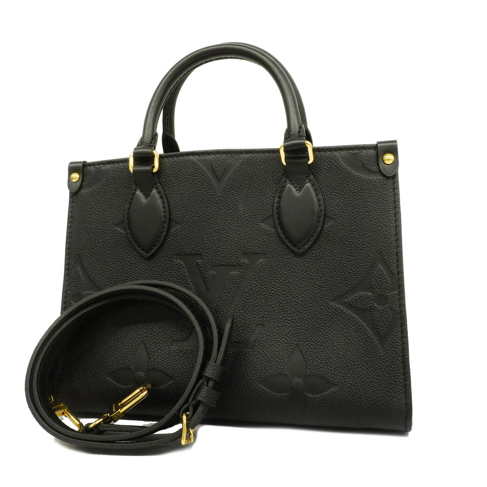 Louis Vuitton Monogram Implant On The Go PM Noir Black