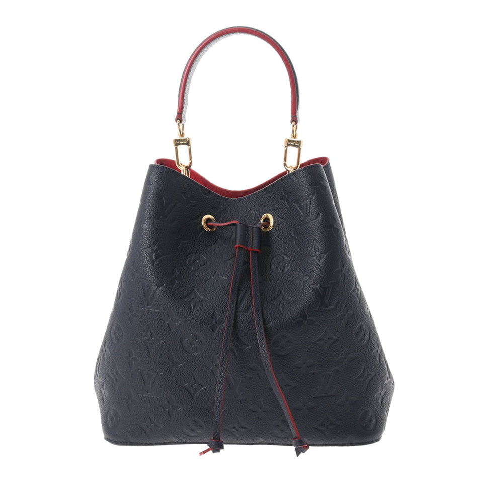 Louis Vuitton Monogram Emplant Neonoe Marine Rouge Implant 2way Bag