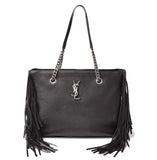 Saint Laurent- Chain Shoulder Bag Festival Fringe Black