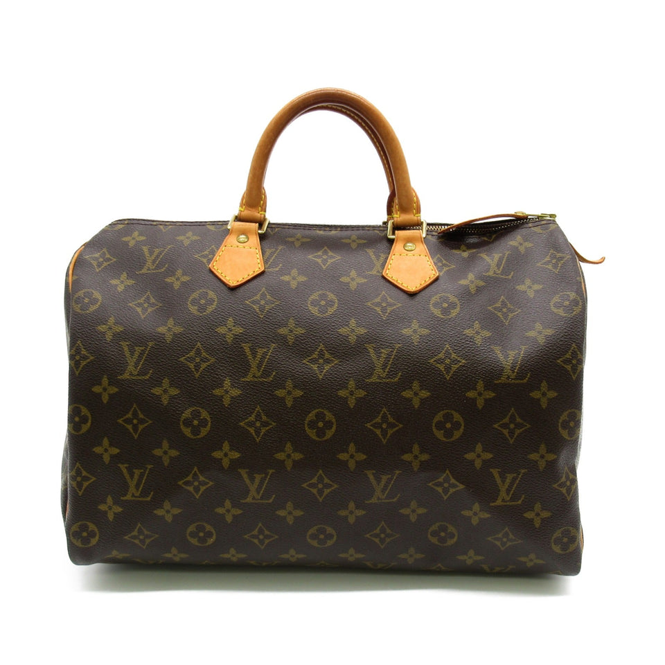 Louis Vuitton Speedy 35 Handbag PVC Coated Canvas Monogram