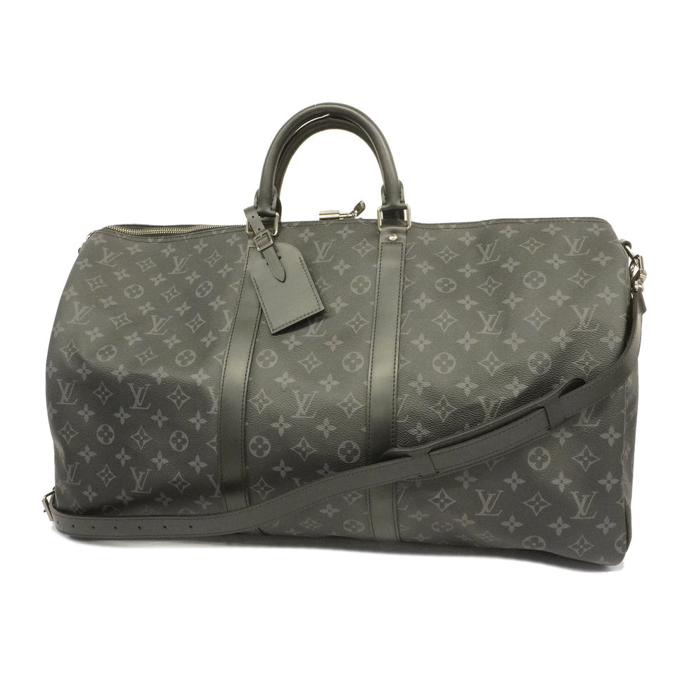 Louis Vuitton Boston Bag Monogram Eclipse Keepall Bandouliere 55