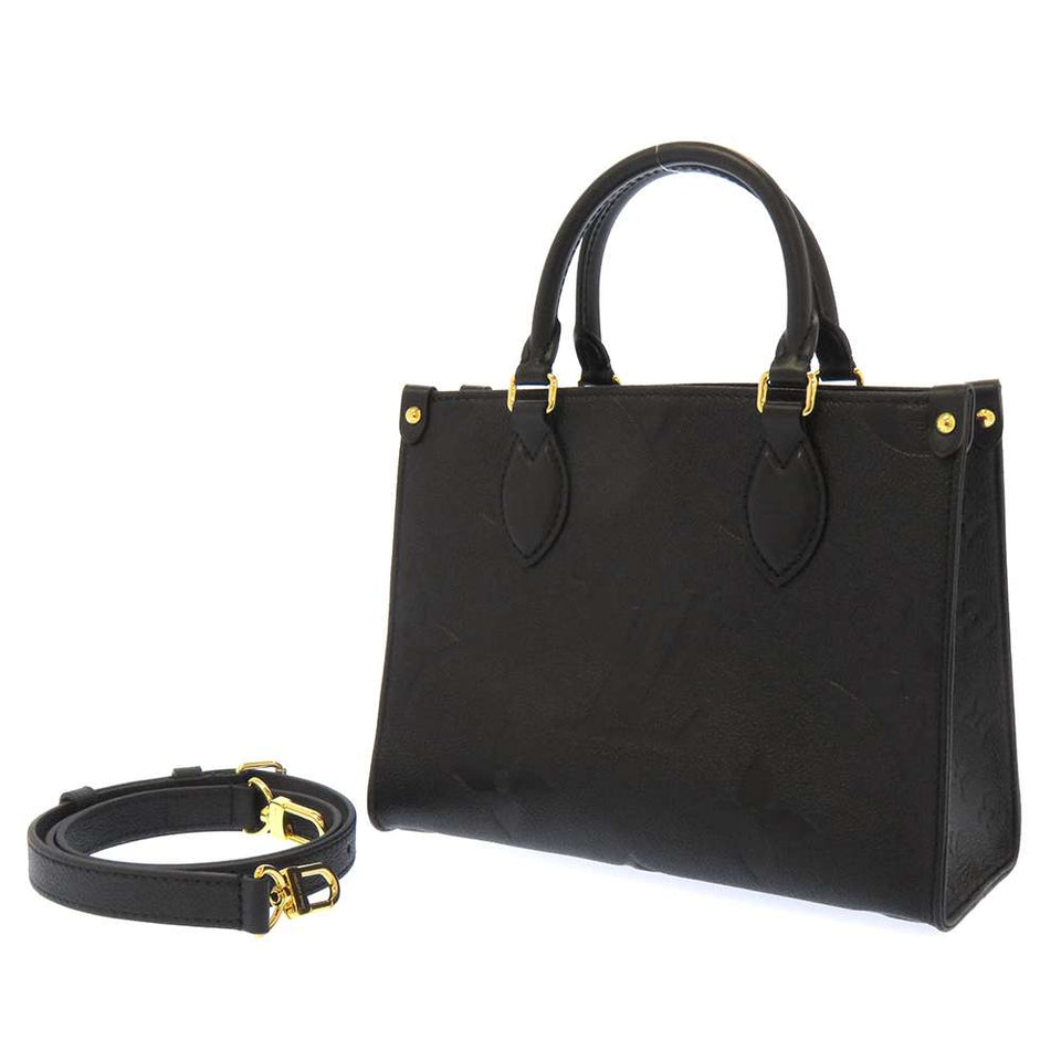 Louis Vuitton OnTheGo PM Monogram Emplant Mini Black Noir
