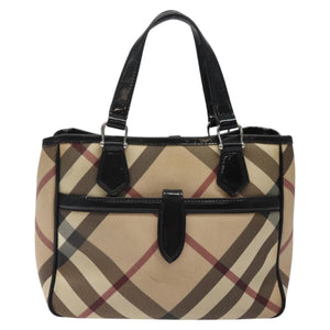 Burberry Nova Check Beige Canvas Handbag ( )