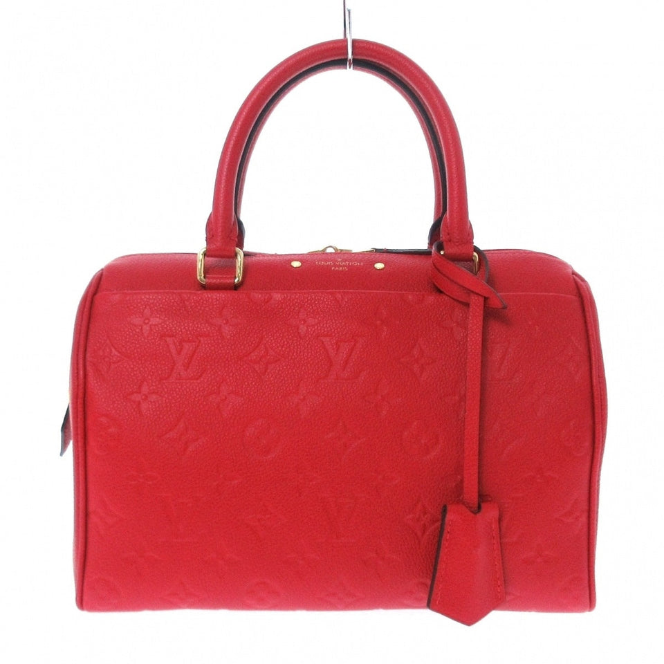 Louis Vuitton Speedy Bandouliere 25 NM Handbag Cerise Smooth Leather